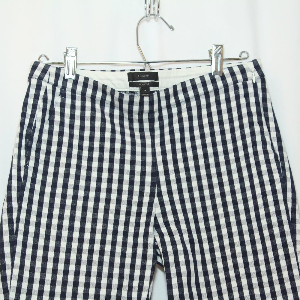 J Crew Gingham Martie Pants